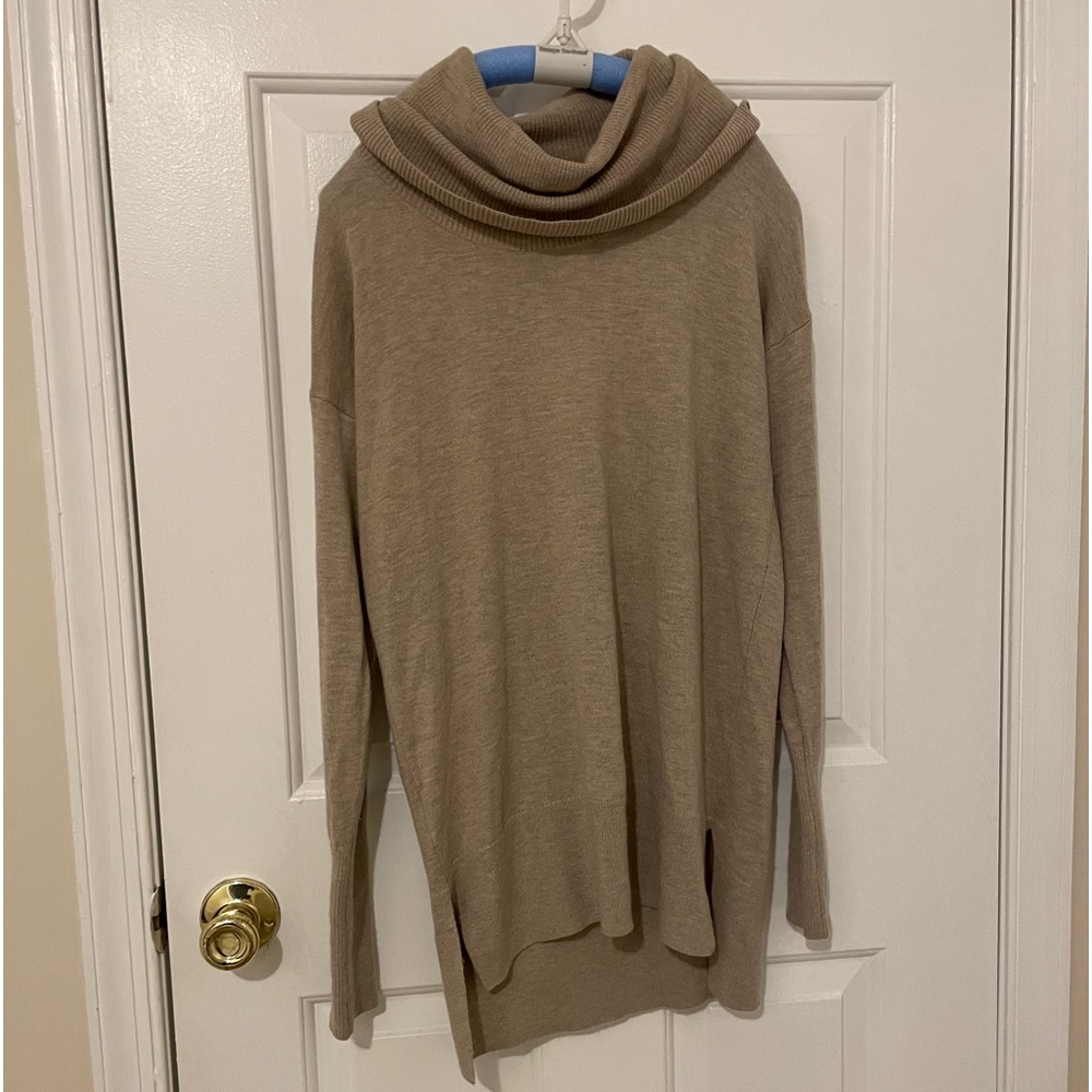 Loft cowl neck tunic sweater